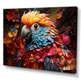 Parrot S Tropical Rhapsody - Parrot Large Canvas Wall Art