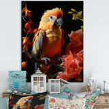 Parrot S Tropical Serenade - Parrot Living Room Wall Art