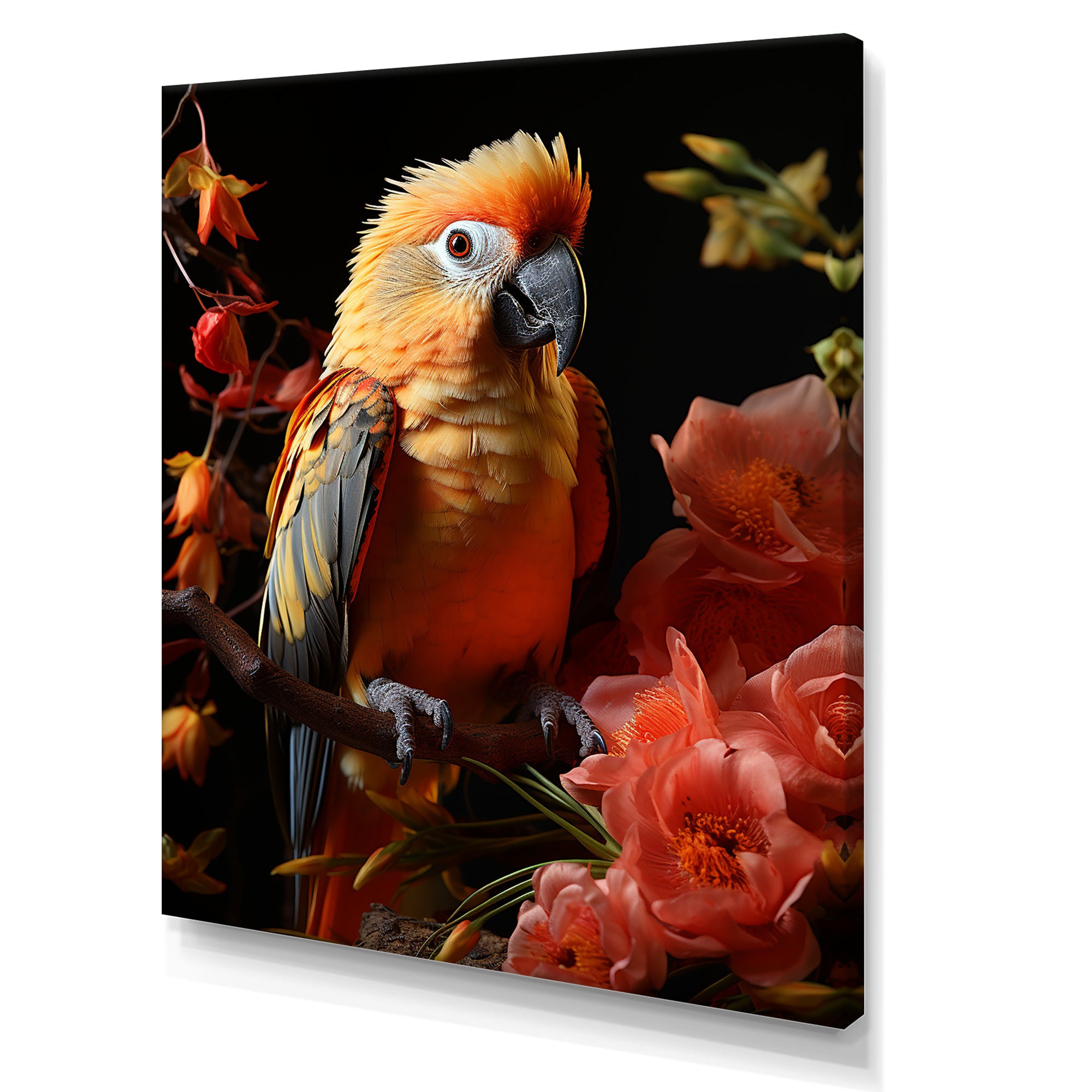 Parrot S Tropical Serenade - Parrot Living Room Wall Art