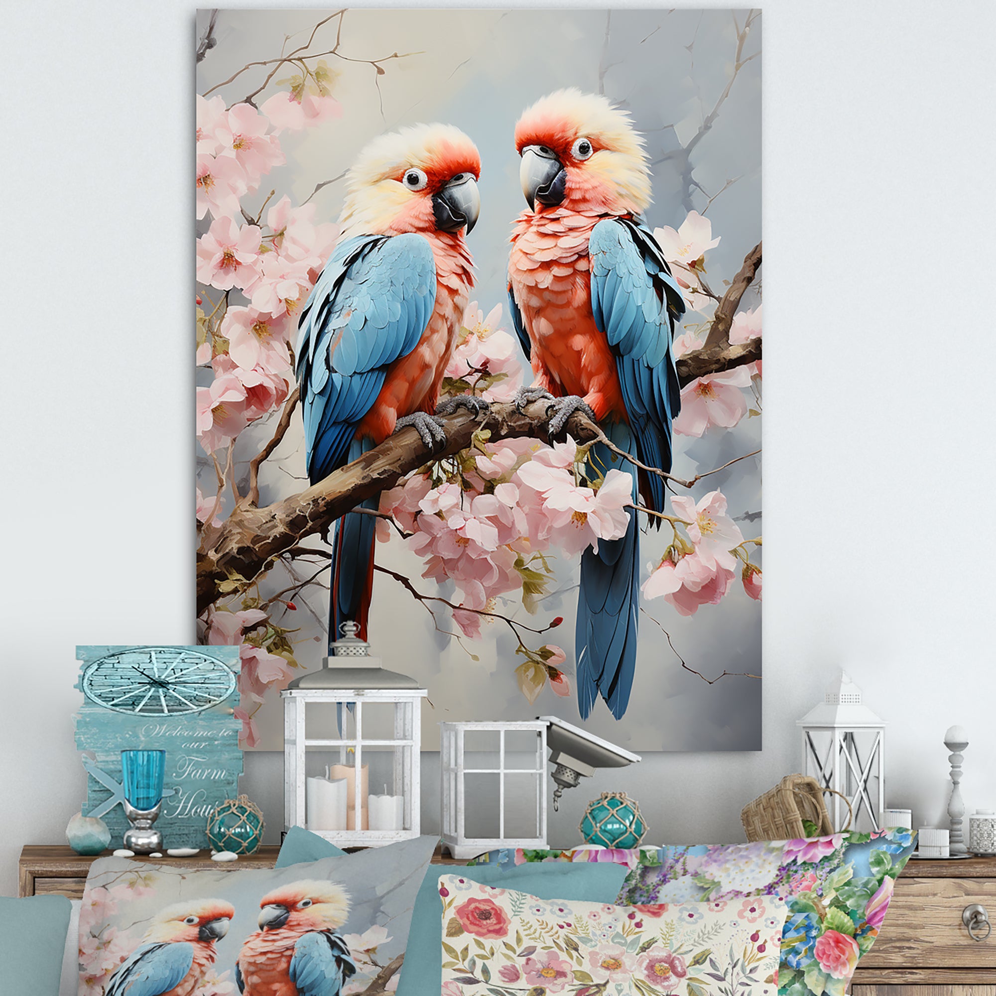Parrot S Tropical Whispers - Parrot Wall Decor