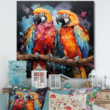 Vibrant Duets Parrot S - Parrot Wall Art Prints