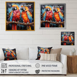 Vibrant Duets Parrot S - Parrot Wall Art Prints