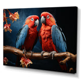 Parrot S Vivid Conversations - Coral Parrot Wall Art