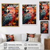 Parrot S Feathers Of The Tropics - Parrot Large Canvas Wall Art