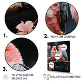 Whimsical Whispers Love Birds - Parrot Living Room Wall Art