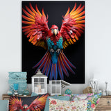 Parrot S Whimsical Wings - Parrot Canvas Wall Art