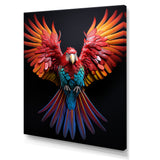 Parrot S Whimsical Wings - Parrot Canvas Wall Art