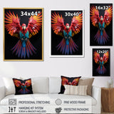 Parrot S Whimsical Wings - Parrot Canvas Wall Art