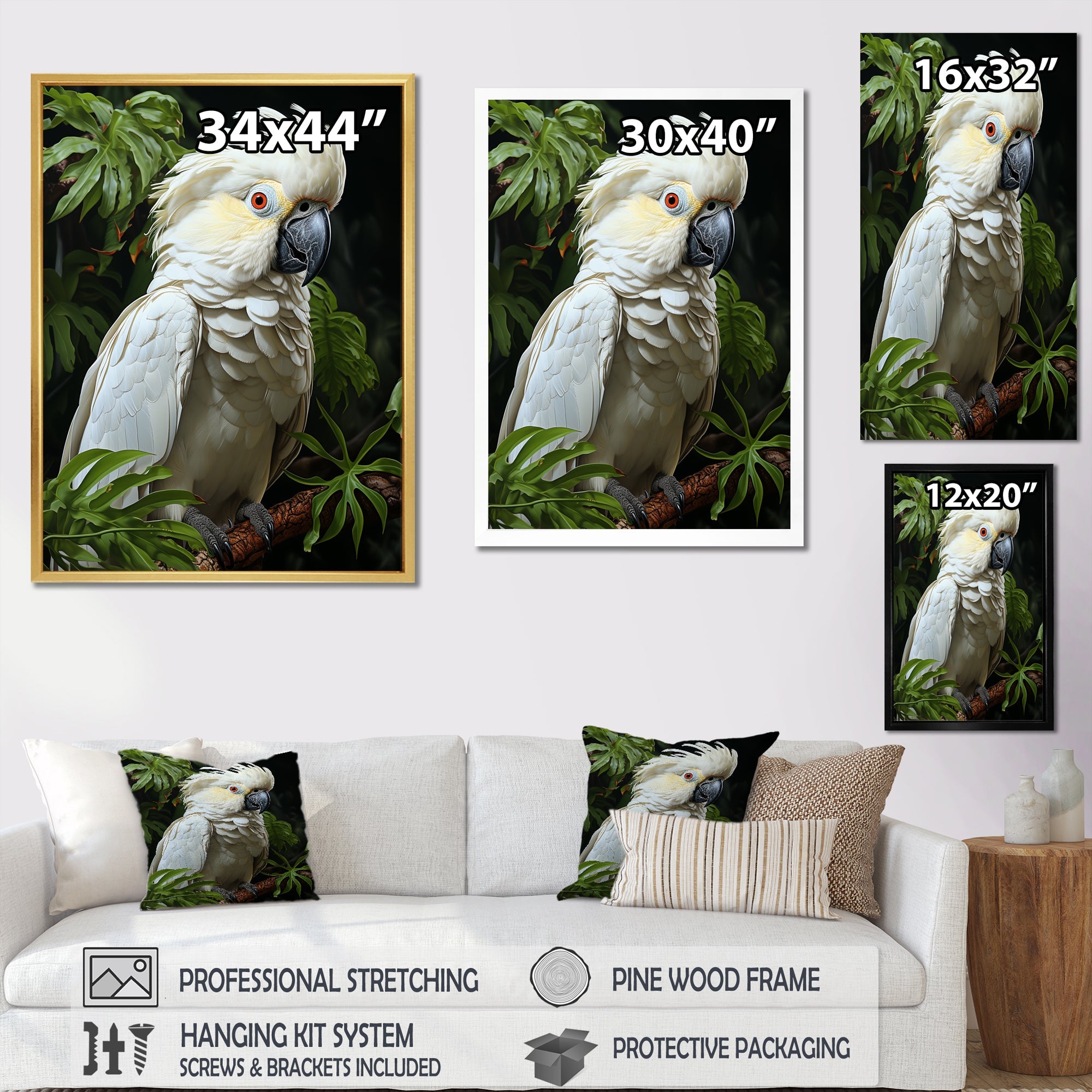 Cockatoo S Tropical Haven - Parrot Wall Decor