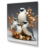 Frosty White Nature S Songbirds - Bird Wall Decor