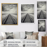 Minimalism Wonderland Train Track Scenery - Train Canvas Wall Art