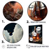 Blastoff Space Shuttle Launch - Rocketship Canvas Wall Art