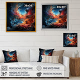 Expressionist Space Shuttle Burst - Rocketship Canvas Wall Art