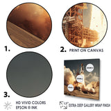 Vintage Expressionist Rocketship Burst - Rocketship Canvas Wall Art