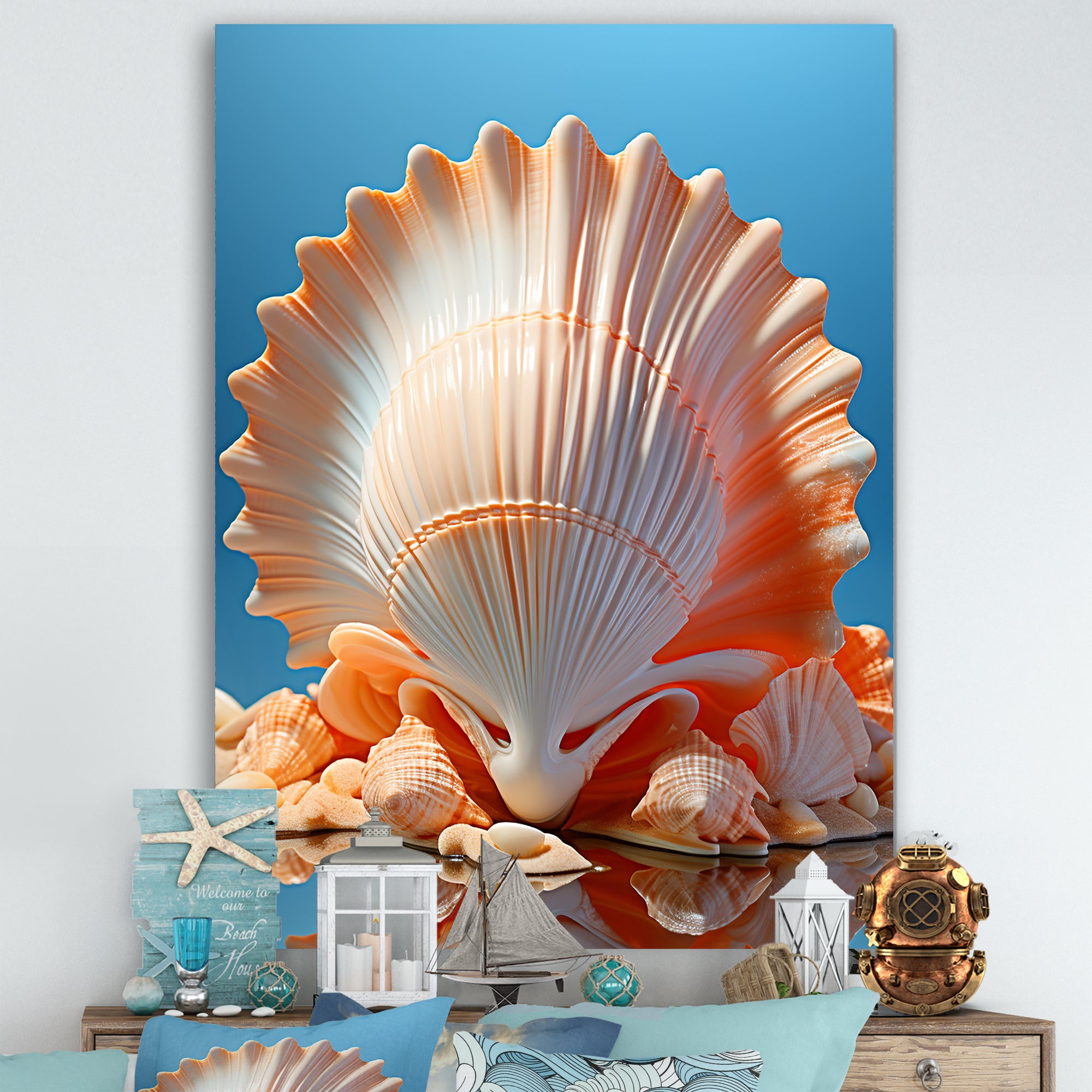 Opulent Symbolic Shells - Seashell Wall Decor