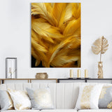 Golden Feather Grin - Feathers Wall Decor