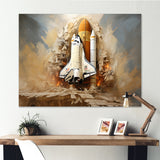 Abstract Space Shuttle Launch - Space Shuttle Canvas Wall Art