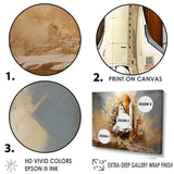 Abstract Space Shuttle Launch - Space Shuttle Canvas Wall Art