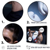 Boxing March Of Two Male Boxers - Sport Boxer Canvas Wall Art