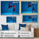 Two MMA Fighters Boxing - Sport Boxer Canvas Wall Art