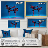 Two MMA Fighters Boxing I - Sport Boxer Canvas Wall Art