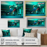 Female Boxers Boxing In The Gym - Sport Boxer Canvas Wall Art