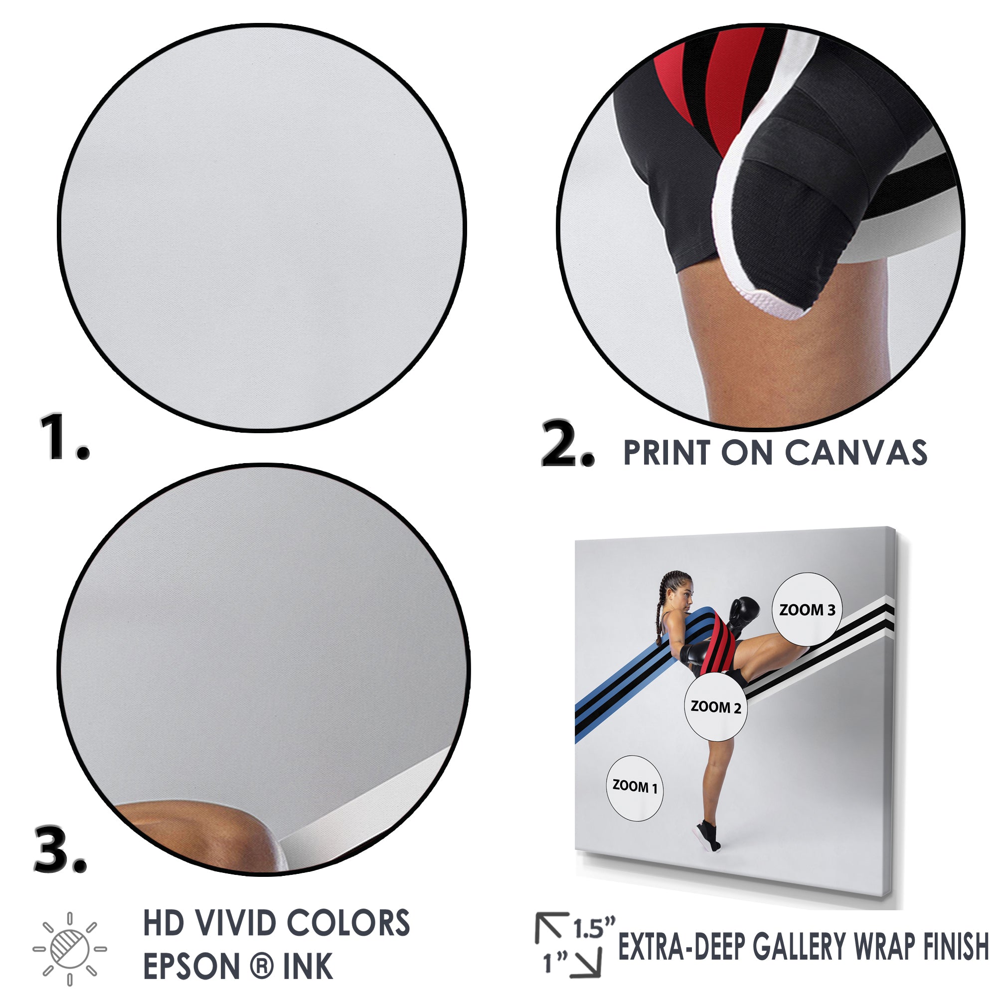 Woman Enjoying Boxing - Sport Boxer Canvas Wall Art