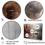 Swan In The Mist - Swans Wall Decor