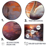 Swan Lake Twilight - Swans Wall Art Prints