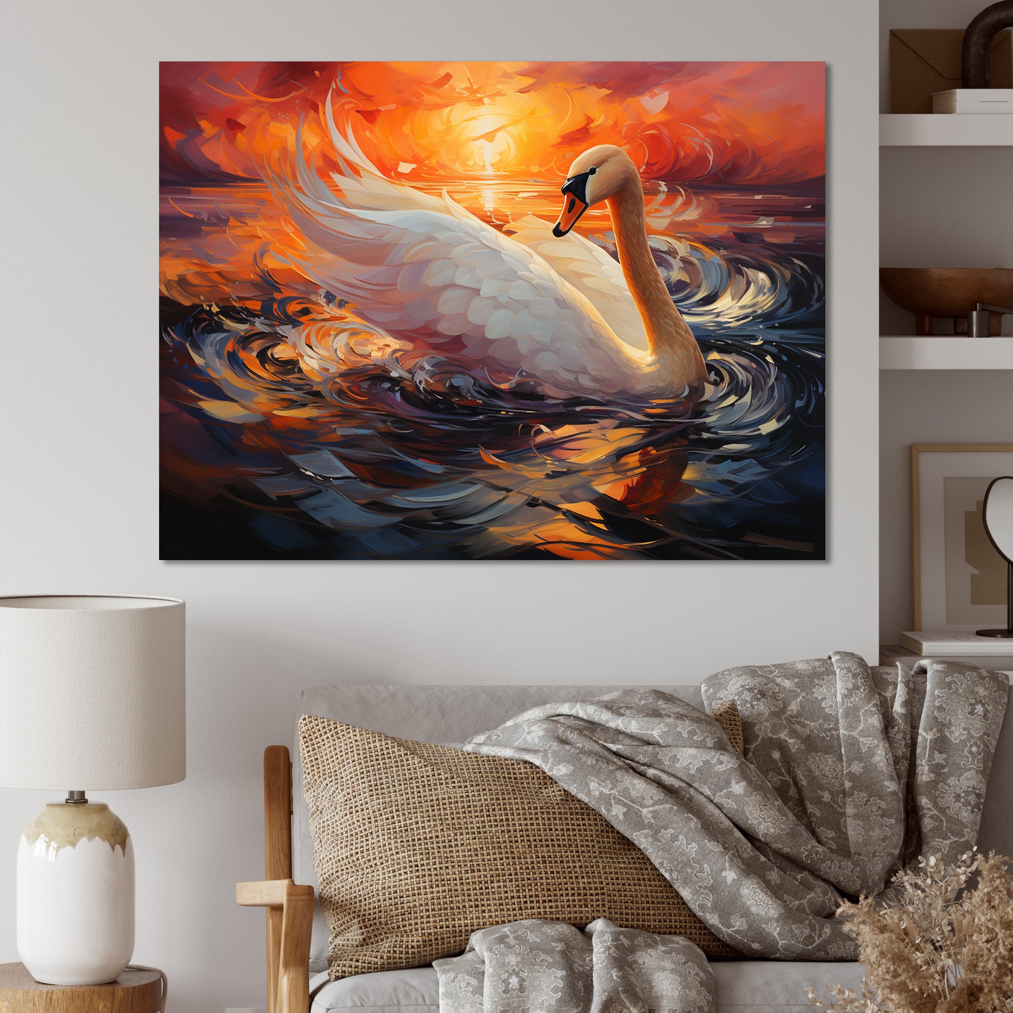 Swans Odyssey Beauty - Swans Bedroom Wall Art