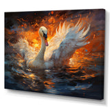Swans Voyage - Peach Swans Wall Art