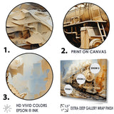 Vintage White Train Dream - Train Canvas Wall Art