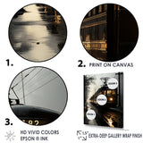 Train In The Dusk Charm In Winter - Train Canvas Wall Art