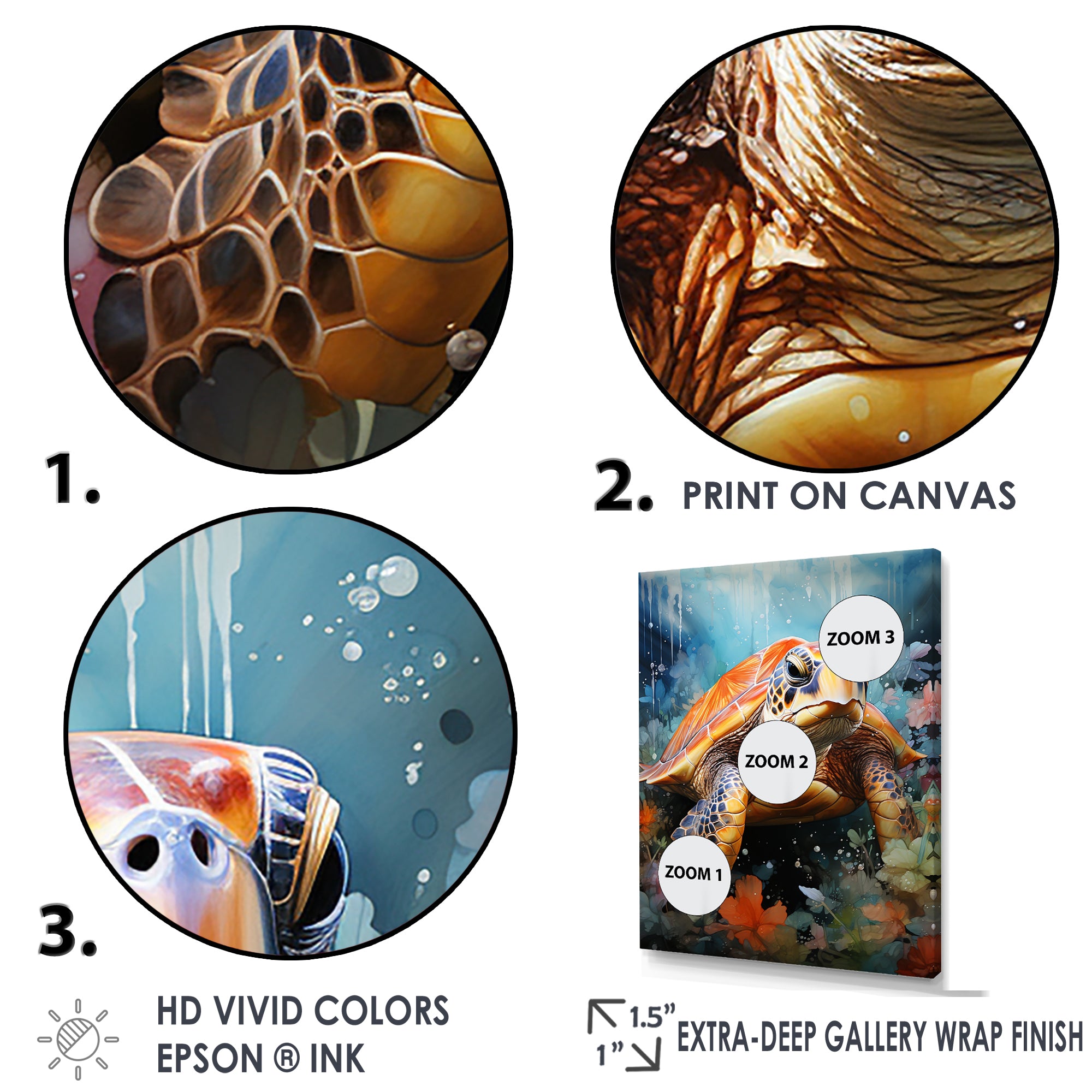 Abstract Representation Of A Turtles Harmony - Turtle Wall Decor