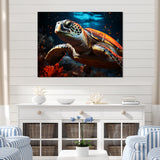 Abstract Representation Of A Turtles Serenity - Turtle Wall Art Prints