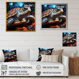 Abstract Swim - Turtle Home Decor Art