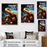 Cosmic Marine Journey - Turtle Living Room Wall Art
