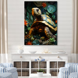 Cubist Reptile - Turtle Canvas Wall Art