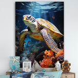 Dreamy Marine Encounter - Turtle Wall Decor