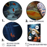 Dreamy Marine Encounter - Turtle Wall Decor