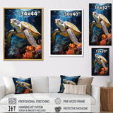 Dreamy Marine Encounter - Turtle Wall Decor