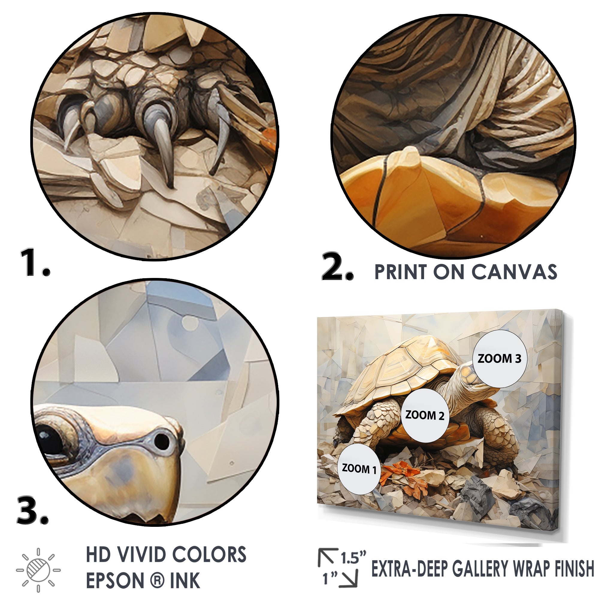 Minimalism Turtle - Turtle Canvas Wall Art