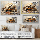 Minimalism Turtle - Turtle Canvas Wall Art