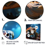 Realistic Portrayal Of A Turtle - Turtle Canvas Wall Art