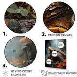 Surrealism Turtle In The Jungle - Turtle Framed Canvas Art