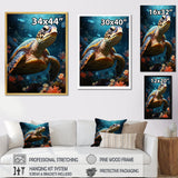 Whimsical Ocean Explorer - Turtle Wall Decor