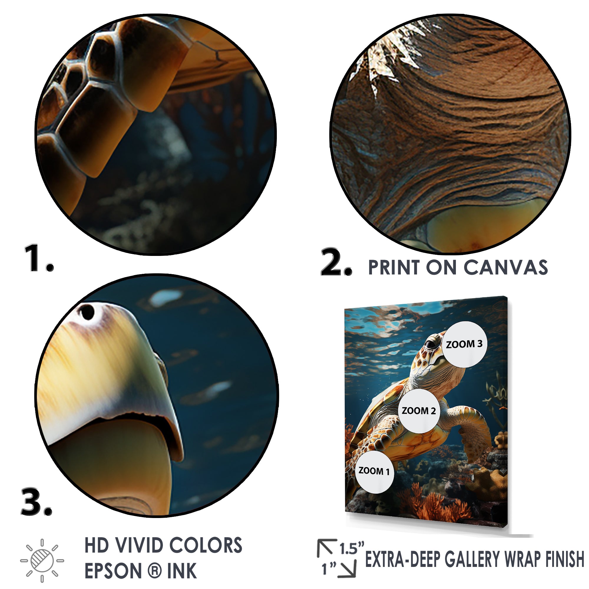 Whimsical Of A Turtle As An Ocean Explorer - Turtle Wall Decor