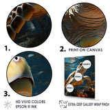 Whimsical Of A Turtle As An Ocean Explorer - Turtle Wall Decor