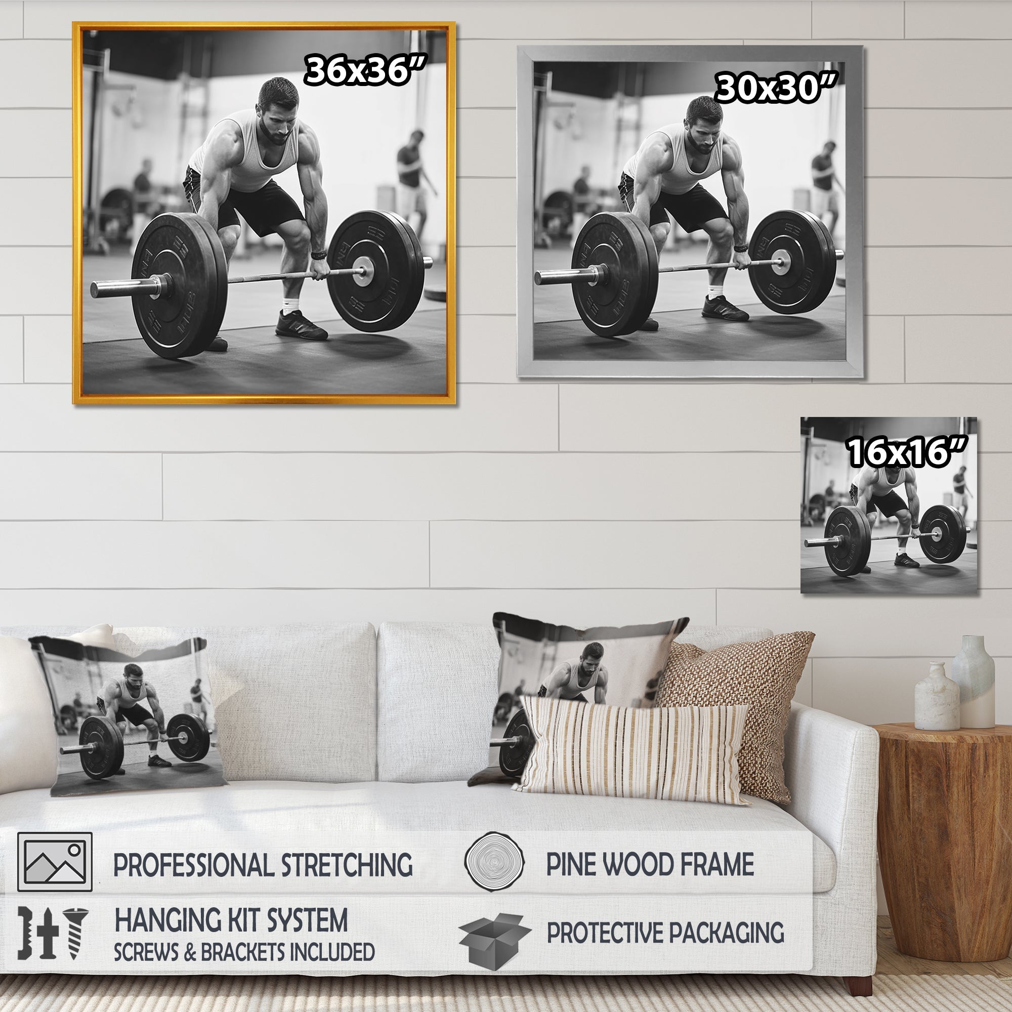 Weightlifting - Weightlifting Canvas Wall Art