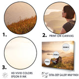 Relaxing Woman Hiking - Hiking Canvas Wall Art